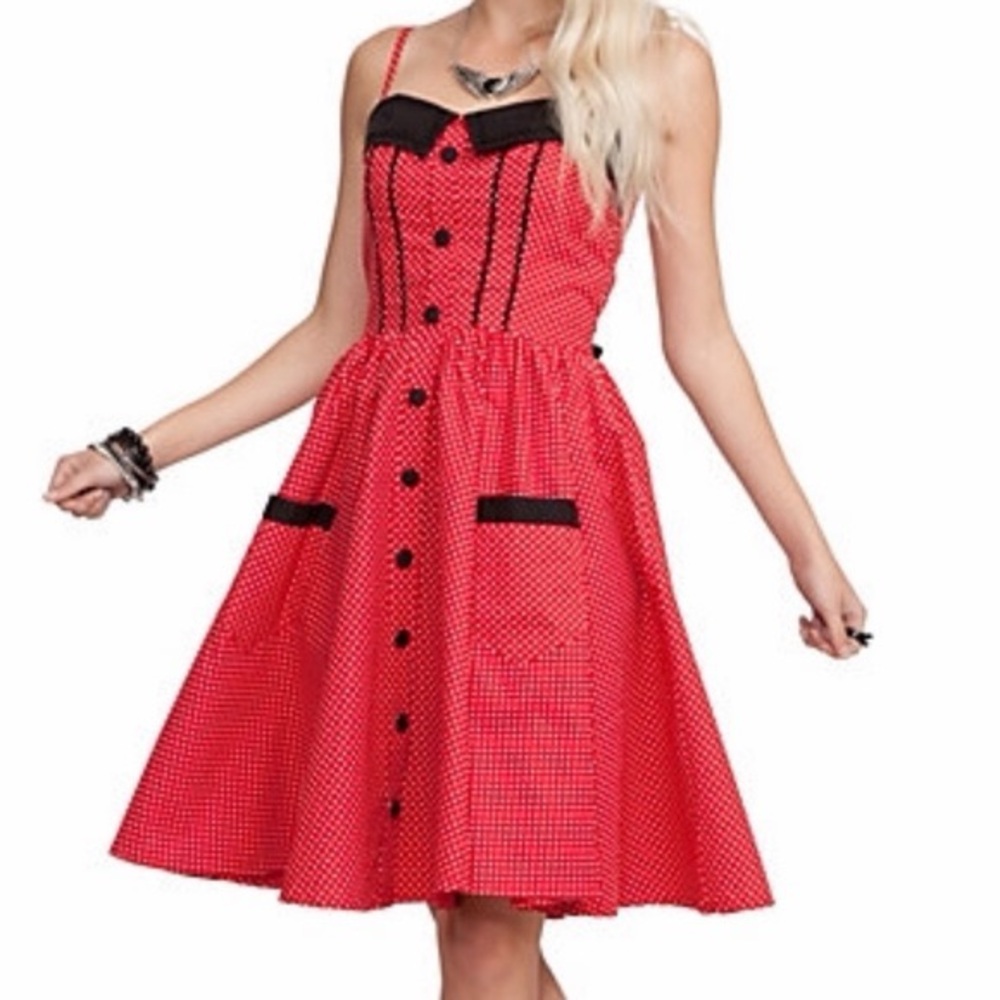 Hell Bunny Vixen pinup style dress in XS